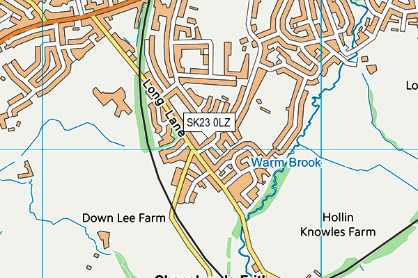 SK23 0LZ map - OS VectorMap District (Ordnance Survey)