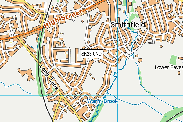 Rowton Park map (SK23 0ND) - OS VectorMap District (Ordnance Survey)