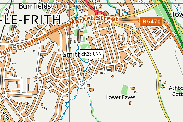 SK23 0NN map - OS VectorMap District (Ordnance Survey)