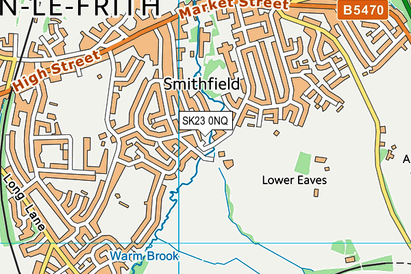 SK23 0NQ map - OS VectorMap District (Ordnance Survey)