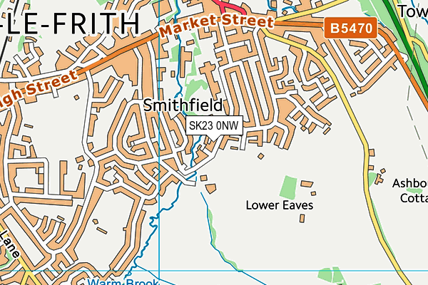 SK23 0NW map - OS VectorMap District (Ordnance Survey)