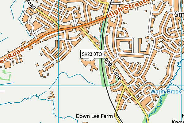 Chapel Leisure Centre map (SK23 0TQ) - OS VectorMap District (Ordnance Survey)