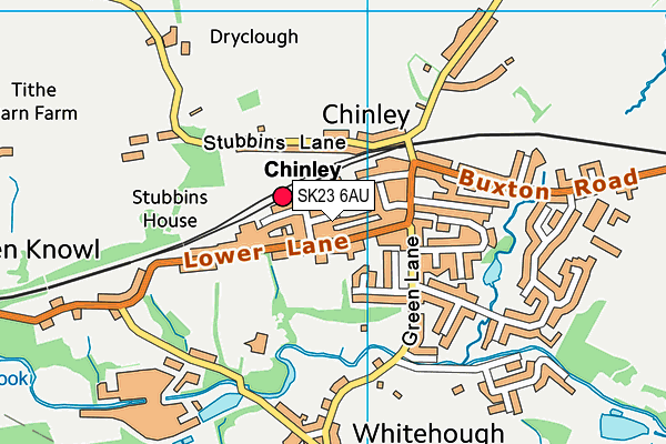 SK23 6AU map - OS VectorMap District (Ordnance Survey)