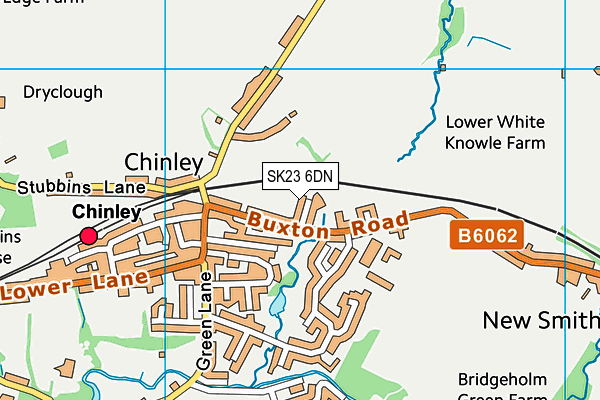 SK23 6DN map - OS VectorMap District (Ordnance Survey)