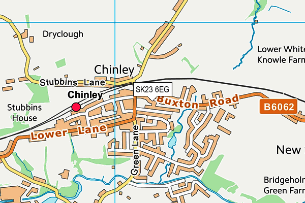 SK23 6EG map - OS VectorMap District (Ordnance Survey)