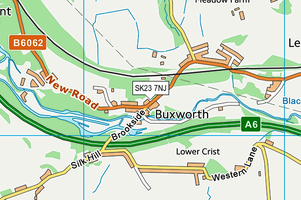 Buxworth Primary School map (SK23 7NJ) - OS VectorMap District (Ordnance Survey)