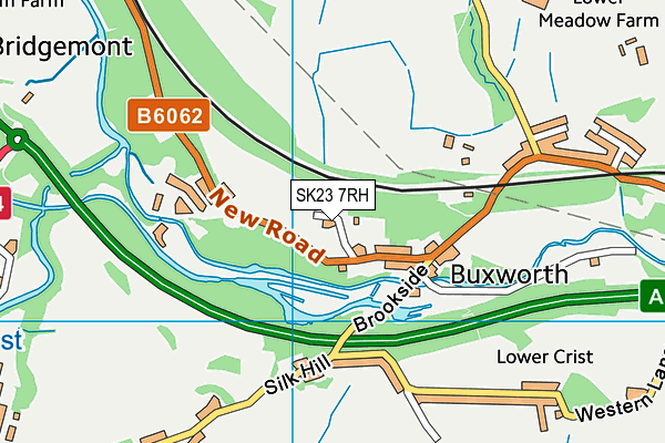 SK23 7RH map - OS VectorMap District (Ordnance Survey)