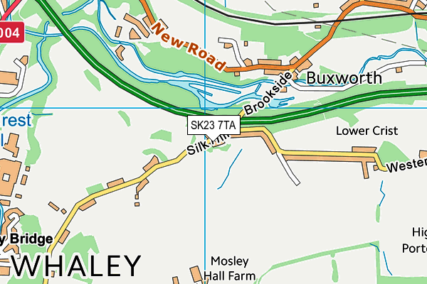 SK23 7TA map - OS VectorMap District (Ordnance Survey)