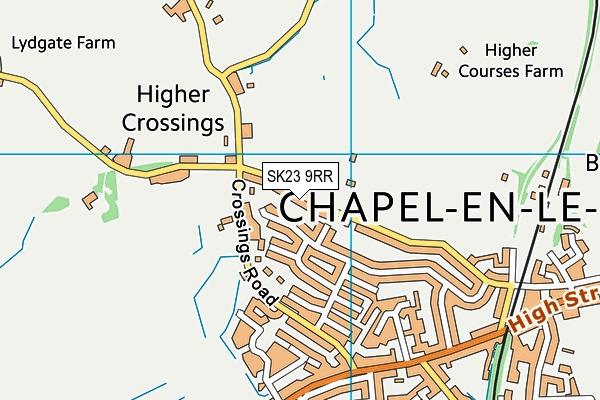 SK23 9RR map - OS VectorMap District (Ordnance Survey)