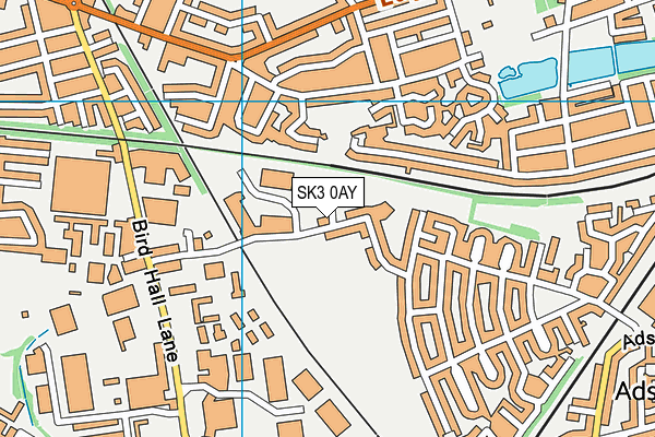 SK3 0AY map - OS VectorMap District (Ordnance Survey)