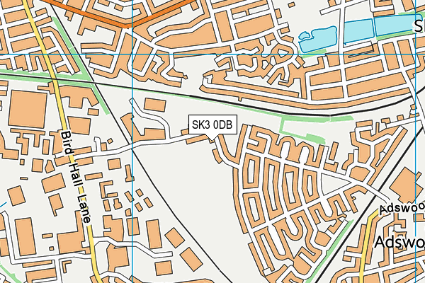 SK3 0DB map - OS VectorMap District (Ordnance Survey)