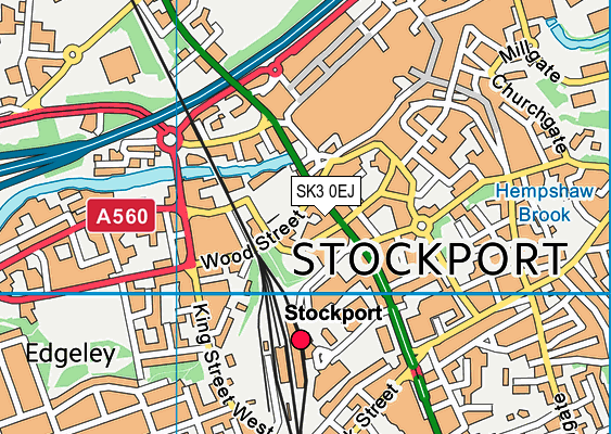 SK3 0EJ map - OS VectorMap District (Ordnance Survey)