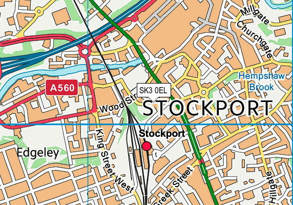 SK3 0EL map - OS VectorMap District (Ordnance Survey)