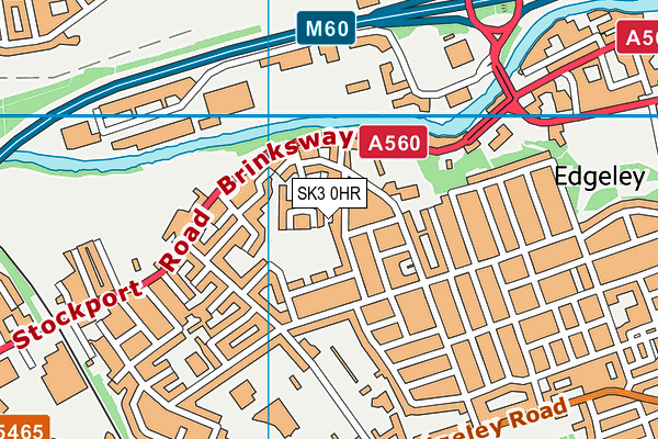 SK3 0HR map - OS VectorMap District (Ordnance Survey)