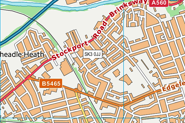 SK3 0JJ map - OS VectorMap District (Ordnance Survey)