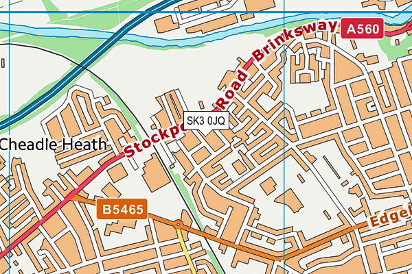 SK3 0JQ map - OS VectorMap District (Ordnance Survey)