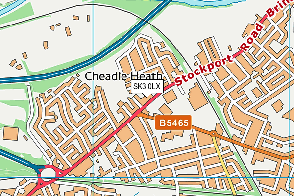 SK3 0LX map - OS VectorMap District (Ordnance Survey)