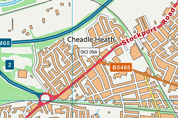 SK3 0NA map - OS VectorMap District (Ordnance Survey)