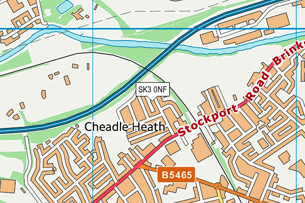 SK3 0NF map - OS VectorMap District (Ordnance Survey)