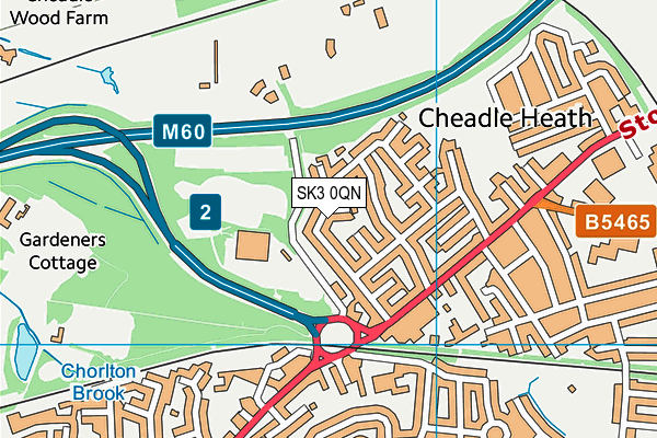 SK3 0QN map - OS VectorMap District (Ordnance Survey)