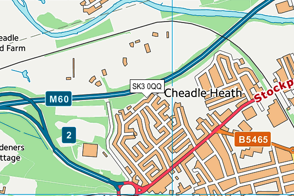 SK3 0QQ map - OS VectorMap District (Ordnance Survey)