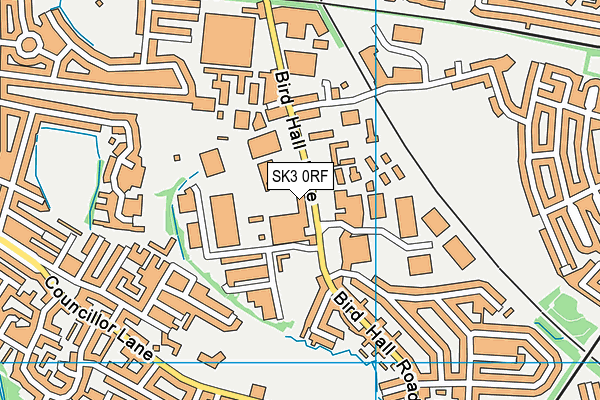 SK3 0RF map - OS VectorMap District (Ordnance Survey)