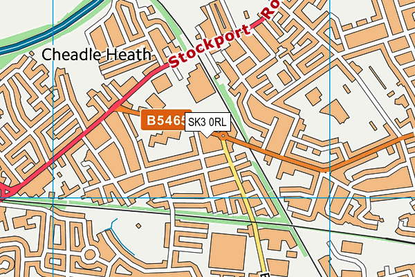 SK3 0RL map - OS VectorMap District (Ordnance Survey)