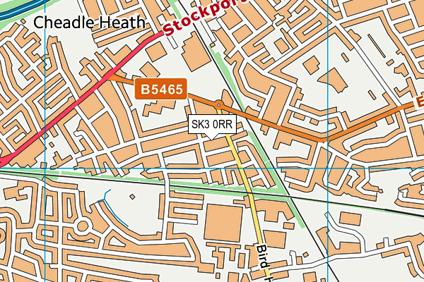 SK3 0RR map - OS VectorMap District (Ordnance Survey)