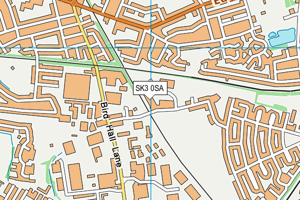 SK3 0SA map - OS VectorMap District (Ordnance Survey)
