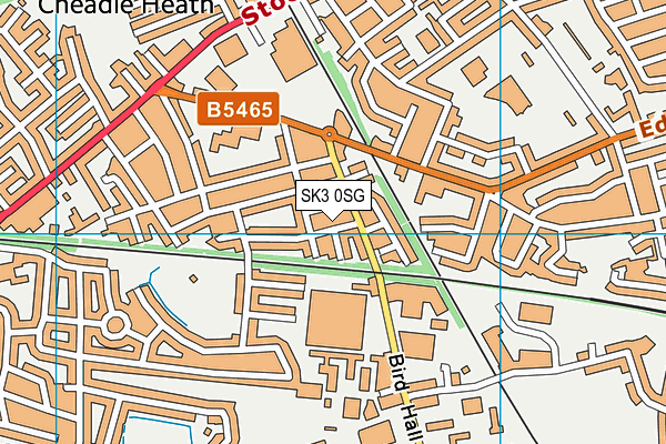 SK3 0SG map - OS VectorMap District (Ordnance Survey)