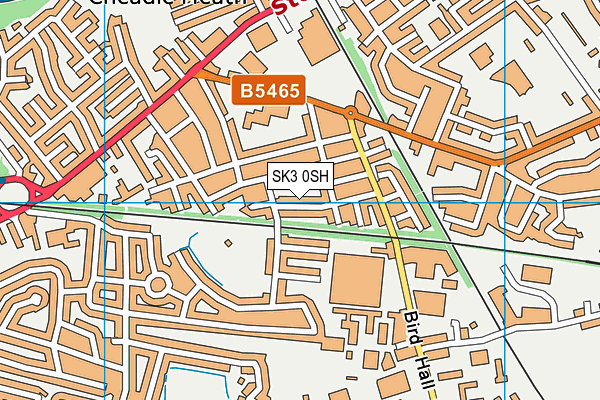 SK3 0SH map - OS VectorMap District (Ordnance Survey)