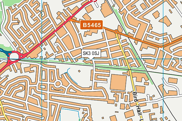 SK3 0SJ map - OS VectorMap District (Ordnance Survey)