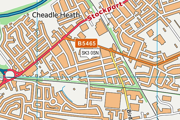 SK3 0SN map - OS VectorMap District (Ordnance Survey)