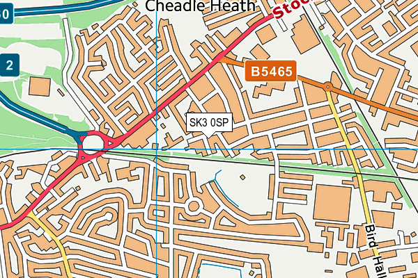 SK3 0SP map - OS VectorMap District (Ordnance Survey)