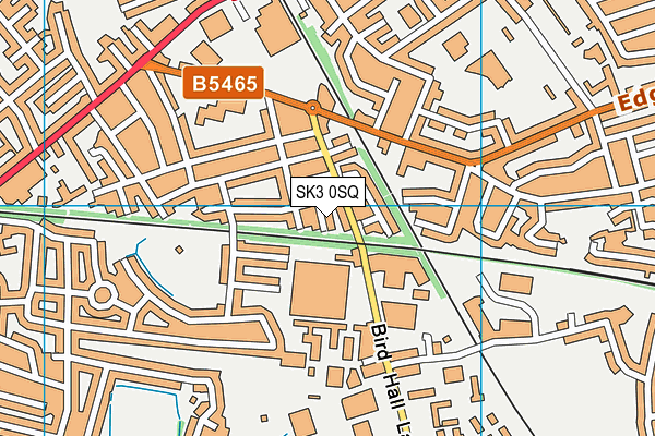 SK3 0SQ map - OS VectorMap District (Ordnance Survey)