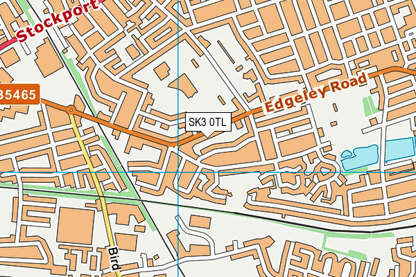 SK3 0TL map - OS VectorMap District (Ordnance Survey)