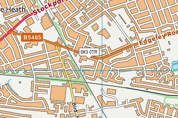 SK3 0TR map - OS VectorMap District (Ordnance Survey)