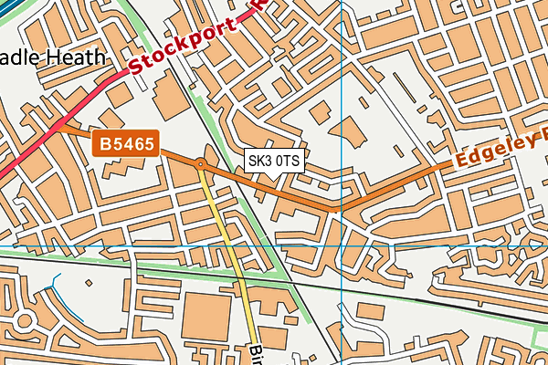 SK3 0TS map - OS VectorMap District (Ordnance Survey)