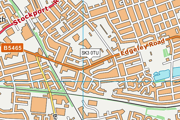 SK3 0TU map - OS VectorMap District (Ordnance Survey)