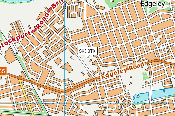 SK3 0TX map - OS VectorMap District (Ordnance Survey)