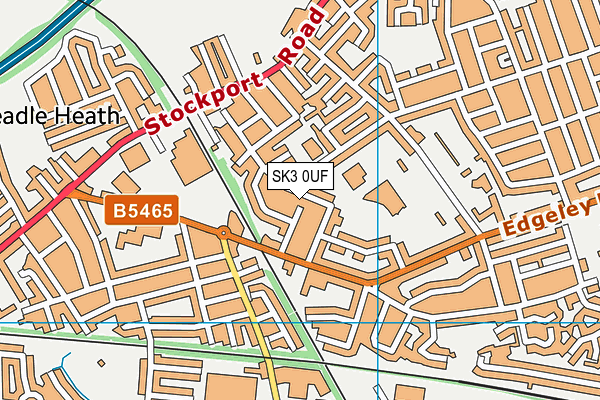 SK3 0UF map - OS VectorMap District (Ordnance Survey)