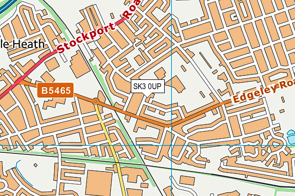 Stockport Academy map (SK3 0UP) - OS VectorMap District (Ordnance Survey)
