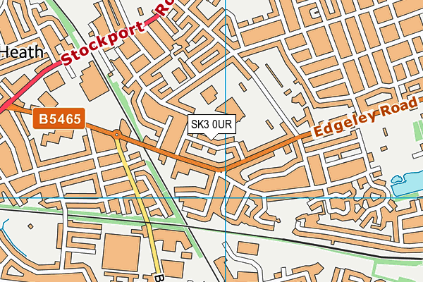 SK3 0UR map - OS VectorMap District (Ordnance Survey)