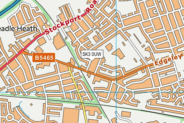 SK3 0UW map - OS VectorMap District (Ordnance Survey)