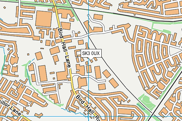 SK3 0UX map - OS VectorMap District (Ordnance Survey)