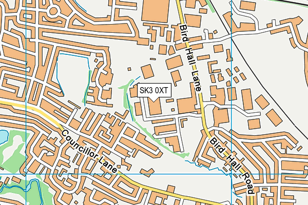 SK3 0XT map - OS VectorMap District (Ordnance Survey)