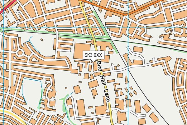 SK3 0XX map - OS VectorMap District (Ordnance Survey)