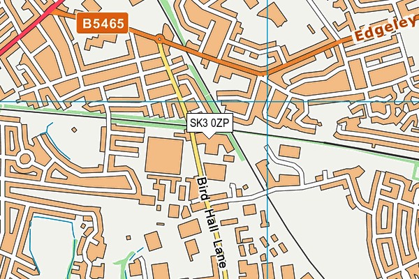 SK3 0ZP map - OS VectorMap District (Ordnance Survey)