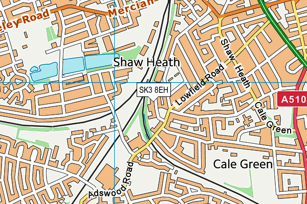 SK3 8EH map - OS VectorMap District (Ordnance Survey)