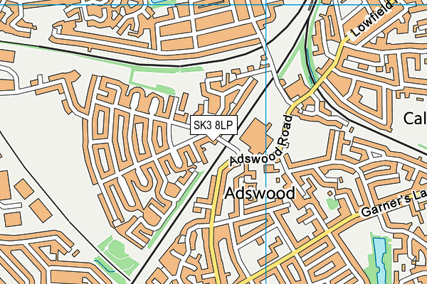SK3 8LP map - OS VectorMap District (Ordnance Survey)